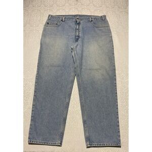 Vintage Levi's 545 Loose Fit Light Wash Denim Jeans Men's 44×30